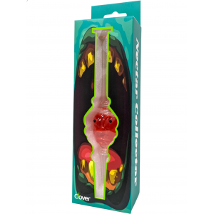  Clover Glass Nectar Collector Straw Glycerin Filled Face [GW9741] 